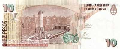 Argentinien - 10  Pesos (#354a-4-J_UNC)