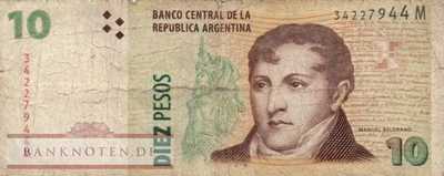 Argentinien - 10  Pesos (#354a-5-M_VG)