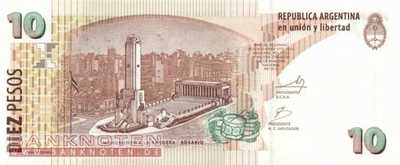 Argentina - 10  Pesos - Replacement (#354a-5-R_UNC)