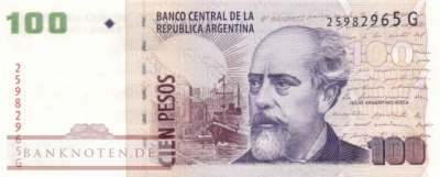 Argentina - 100  Pesos (#357-G_UNC)