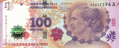 Argentinien - 100  Pesos - Evita Peron (#358a-A_UNC)