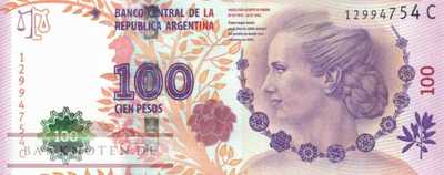 Argentina - 100  Pesos - Evita Peron (#358b-1-C_UNC)