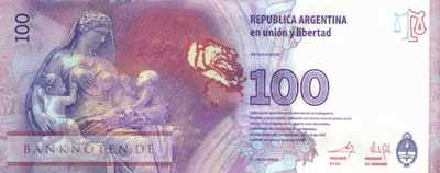 Argentina - 100  Pesos - Evita Peron (#358b-C_UNC)