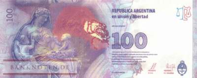 Argentina - 100  Pesos - Evita Peron (#358b-U_UNC)