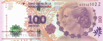 Argentinien - 100  Pesos - Evita Peron (#358b-Z_UNC)