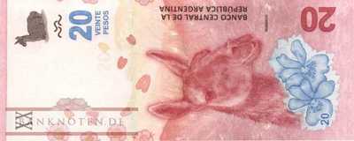 Argentinien - 20  Pesos (#361-1-A_UNC)
