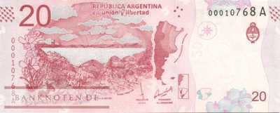 Argentina - 20  Pesos (#361-1-A_UNC)