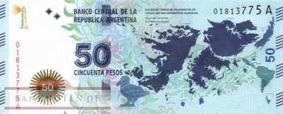 Argentina - 50  Pesos - Malvinas (#362a_UNC)
