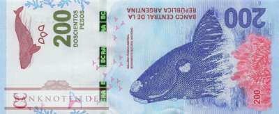 Argentinien - 200  Pesos (#364-G_UNC)