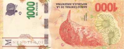 Argentinien - 1.000  Pesos (#366-P_UNC)