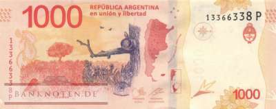 Argentinien - 1.000  Pesos (#366-P_UNC)