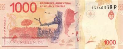 Argentina - 1.000  Pesos (#366-P_UNC)
