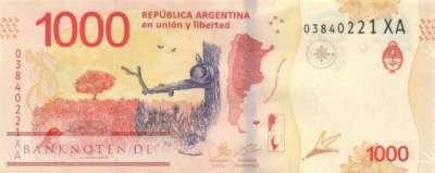 Argentina - 1.000  Pesos (#366-XA_UNC)