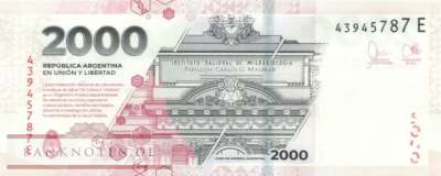 Argentina - 2.000  Pesos (#368b-E_UNC)