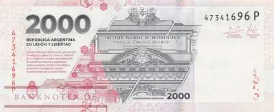 Argentinien - 2.000  Pesos (#368c-P_UNC)