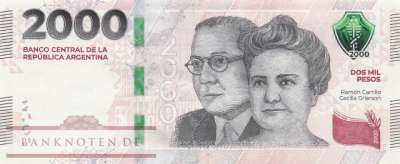 Argentinien - 2.000  Pesos (#368c-P_UNC)