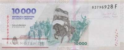 Argentinien - 10.000  Pesos (#369-F_UNC)