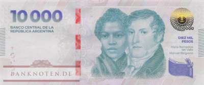 Argentinien - 10.000  Pesos (#369-H_UNC)