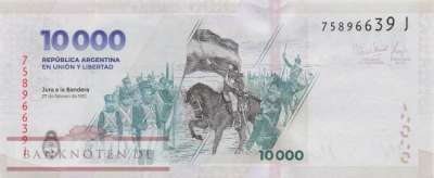 Argentinien - 10.000  Pesos (#369-J_UNC)