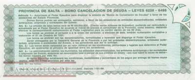 Argentinien - Salta - 100  Australes (#S2623d_UNC)