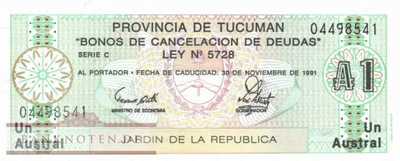 Argentinien - Tucuman - 1  Austral (#S2711b-2_UNC)
