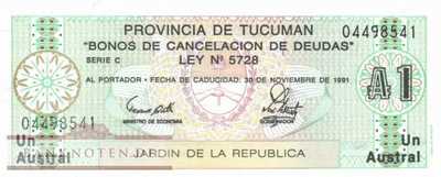 Argentina - Tucuman - 1  Austral (#S2711b2_UNC)