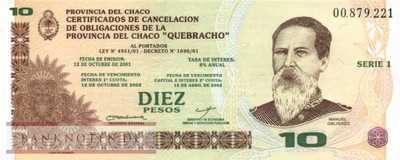 Argentinien - Chaco - 10  Pesos (#S3201a_UNC)