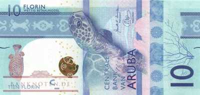 Aruba - 10  Florin (#021a_UNC)