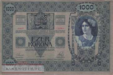 Österreich - 1.000  Kronen (#008a_F)