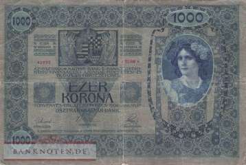 Österreich - 1.000  Kronen (#008a_VG)