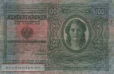 Austria - 100  Kronen (#012_F)