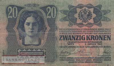 Österreich - 20  Kronen (#014_VG)