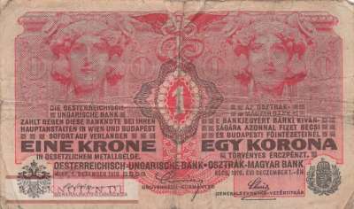 Austria - 1  Krone (#020_F)