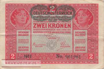 Österreich - 2  Kronen (#050_VF)