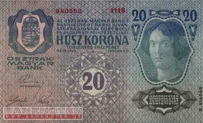 Österreich - 20  Kronen (#053a-1_UNC)