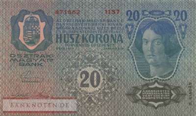 Österreich - 20  Kronen (#053a-1_XF)