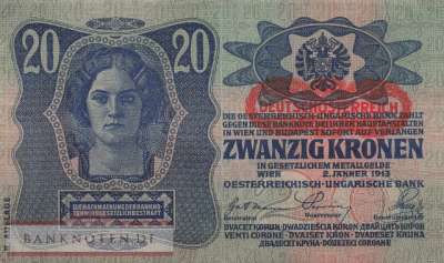 Österreich - 20  Kronen (#053a-1_XF)