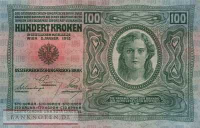 Austria - 100  Kronen (#056_XF)