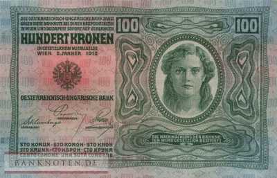 Österreich - 100  Kronen (#056_XF)