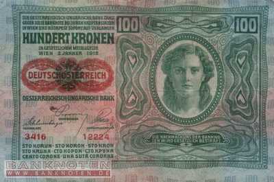 Österreich - 100  Kronen (#056_VF)