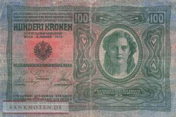 Österreich - 100  Kronen (#056a-1_VG)