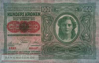 Österreich - 100  Kronen (#056a-1_XF)