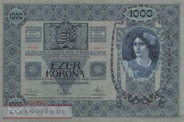 Österreich - 1.000  Kronen (#057_XF)