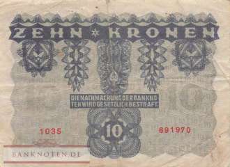 Österreich - 10  Kronen (#075_F)
