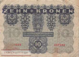 Österreich - 10  Kronen (#075_VG)