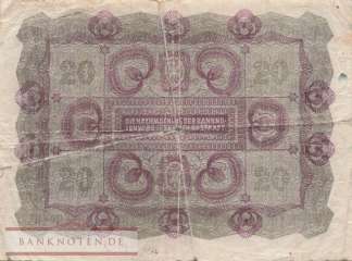 Österreich - 20  Kronen (#076_G)