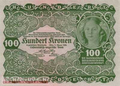 Austria - 100  Kronen (#077_UNC)