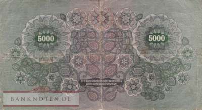 Österreich - 5.000  Kronen (#079_VG)