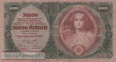 Österreich - 50.000  Kronen (#080-1_VG)