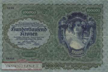 Österreich - 100.000  Kronen (#081_VG)